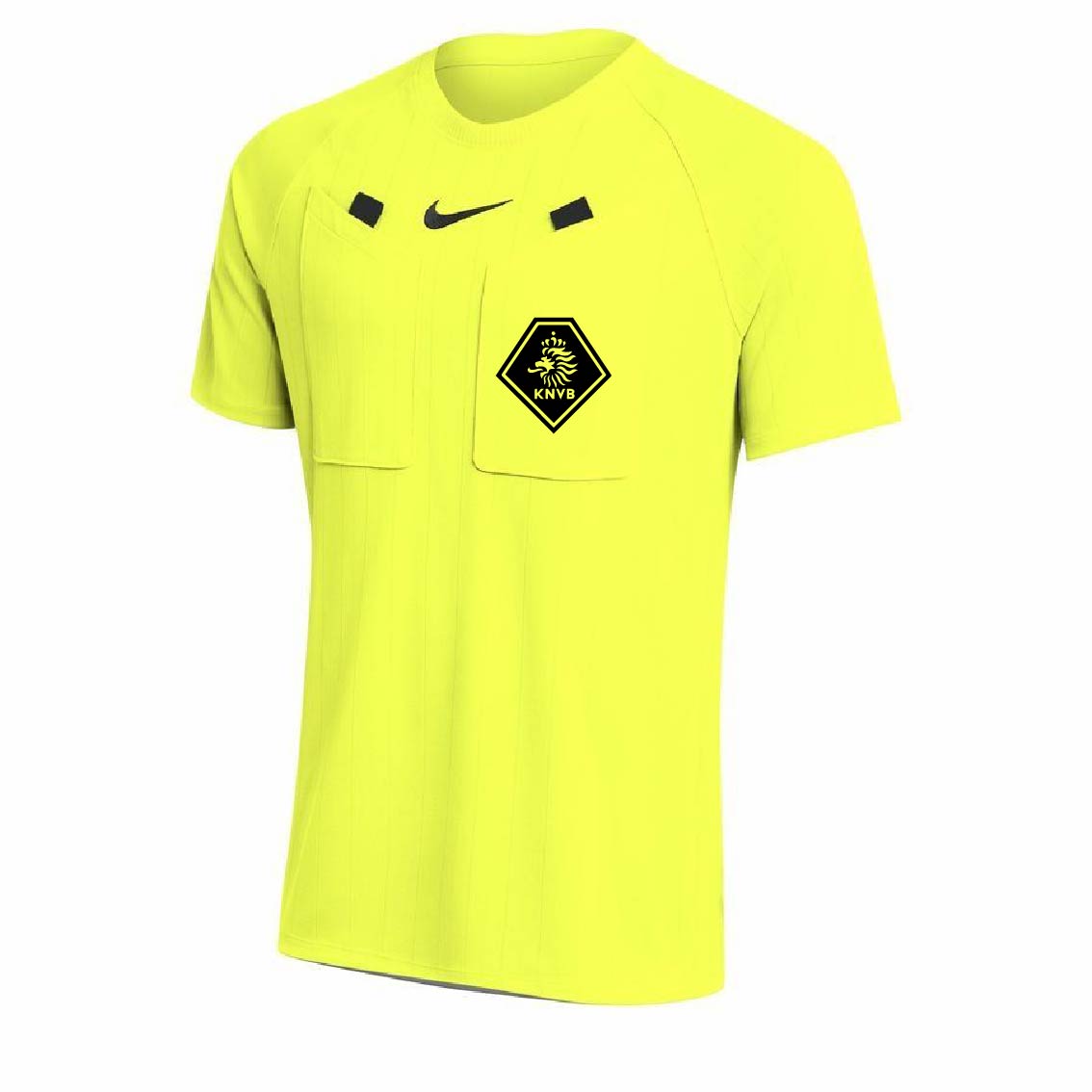 Scheidsrechtershirt korte mouw heren geel